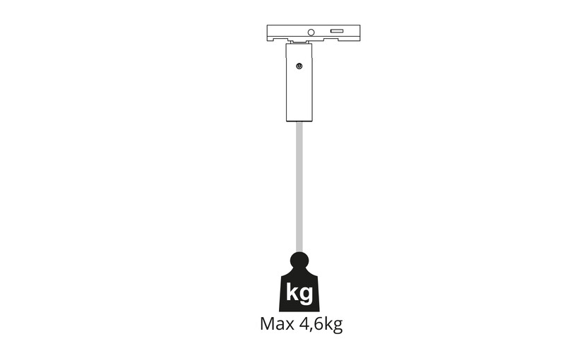 sg armaturen Lighting track accessory zip 230v suspension adapter bs