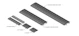 fsr Floor trunking sis 30.5, 61 / 91.4cm,aluminum
