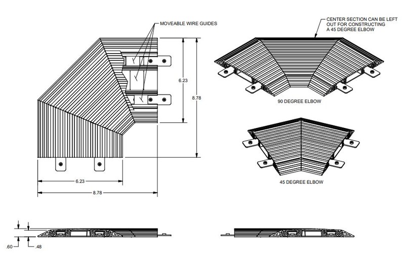 fsr Golvkanal 2-part tee, aluminum
