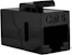 fsr Coupling plate rj45 cat6 f/f connector black