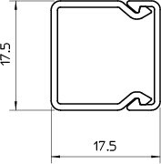 obo bettermann Matarkanal obo wdk 20x20x2000mm svart