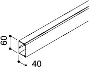 obo bettermann Feeding trunking obo wdk 40x60x2000mm black