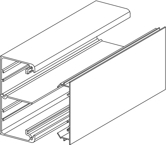 mp bolagen Asennuskanava ductel tba10-1 al 100x49x3000mm ant