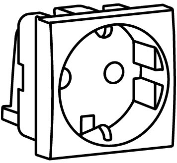 hager Kanaluttag ws163n 1s/16a/ip2xc sa 2m svrt
