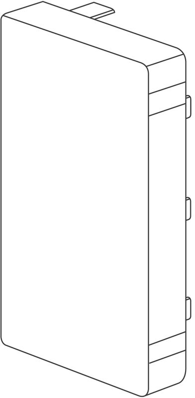 schneider electric Ändstycke tir+ vit 4040