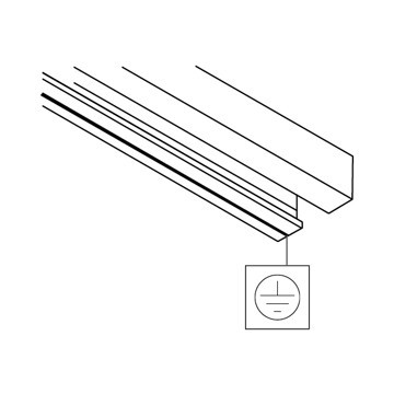 nordtronic Lighting track tracks fe 220-240vac 50 hz ip20 3m wh