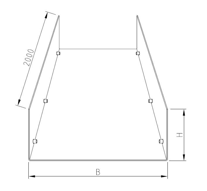 ensto Pohjalevy systemal-presto cpb030 pohjal. 329x60x2000 al