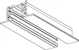 global trac 1-circ.track recessed 1m wh gbf2100-3 1-v flush 1m vit