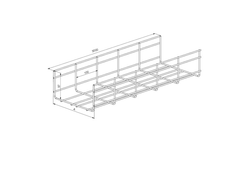 meka Trådstege fzv wmt-100-100 3m