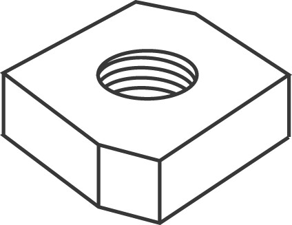 wibe Crossbeam nut wibe m8 hot-dip galvanized