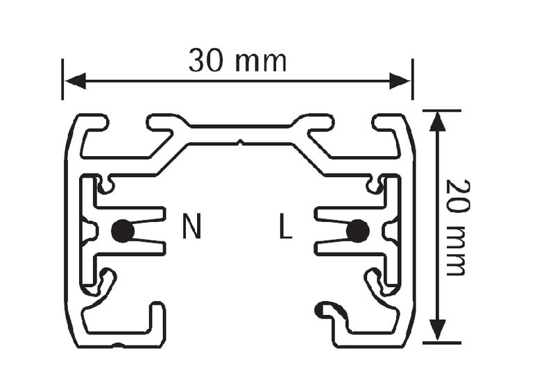 global trac Kontaktskena 1-fas gb2200-3