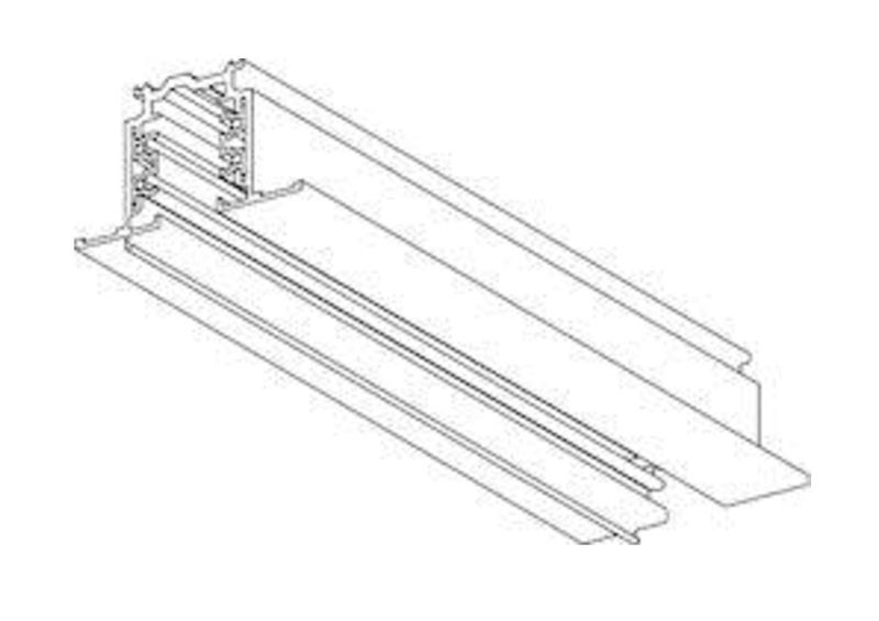 global trac Lighting track xtsf4300-1 3-v 400v/16a 3m gr