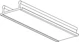global trac Light.track cover strip xtsp11-2 cover strip 3000mm bl