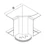 hager Internal corner brp651004 pvc brp651001 black