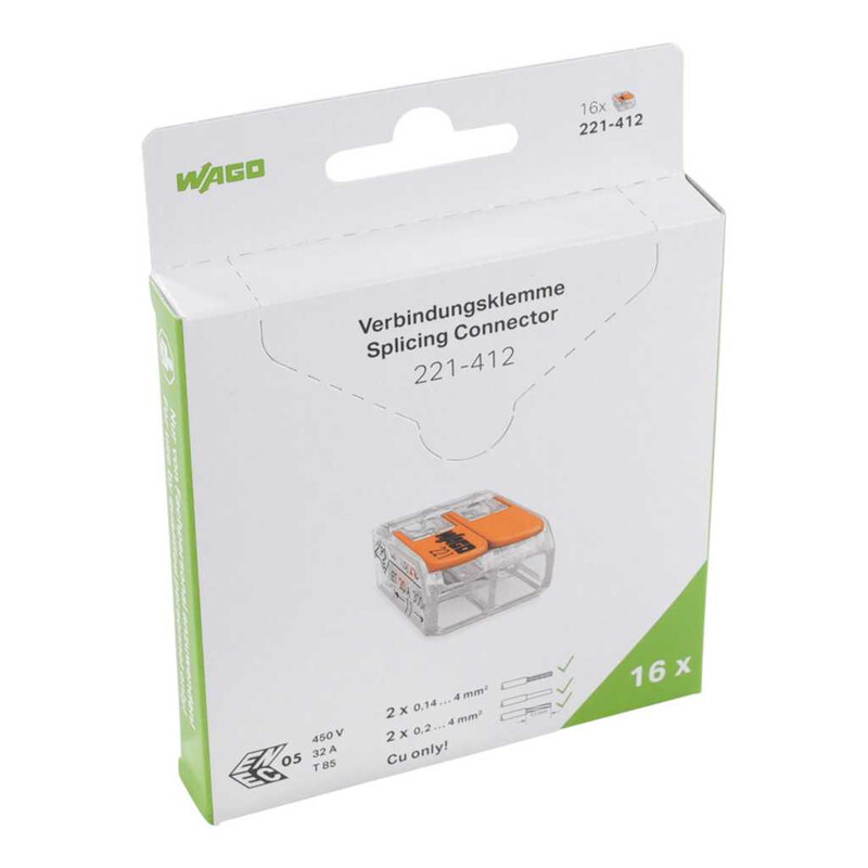 wago Box connector 221, 2-p blister (16pcs)