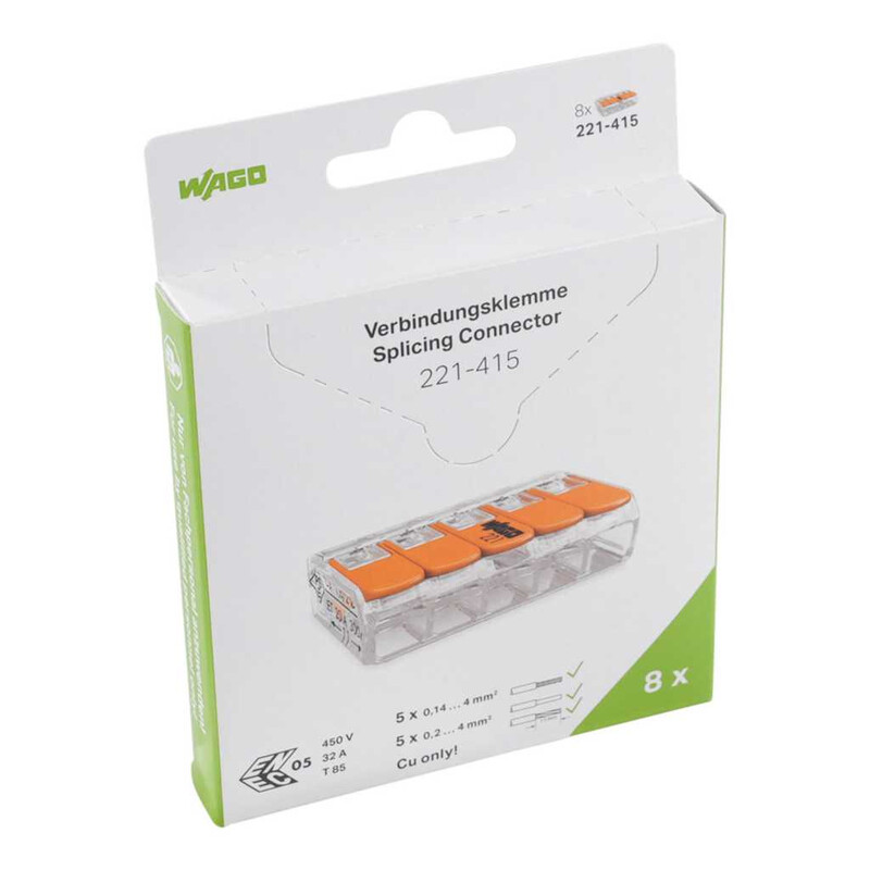 wago Box connector 221, 5-p blister  (8pcs)
