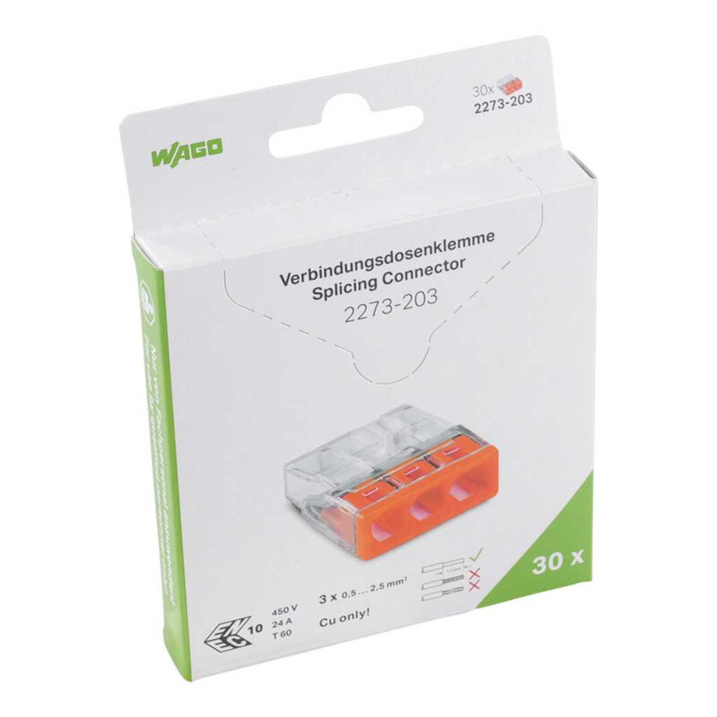 wago Rasialiitin wago 2273, 3-n, blister ora (30kpl)