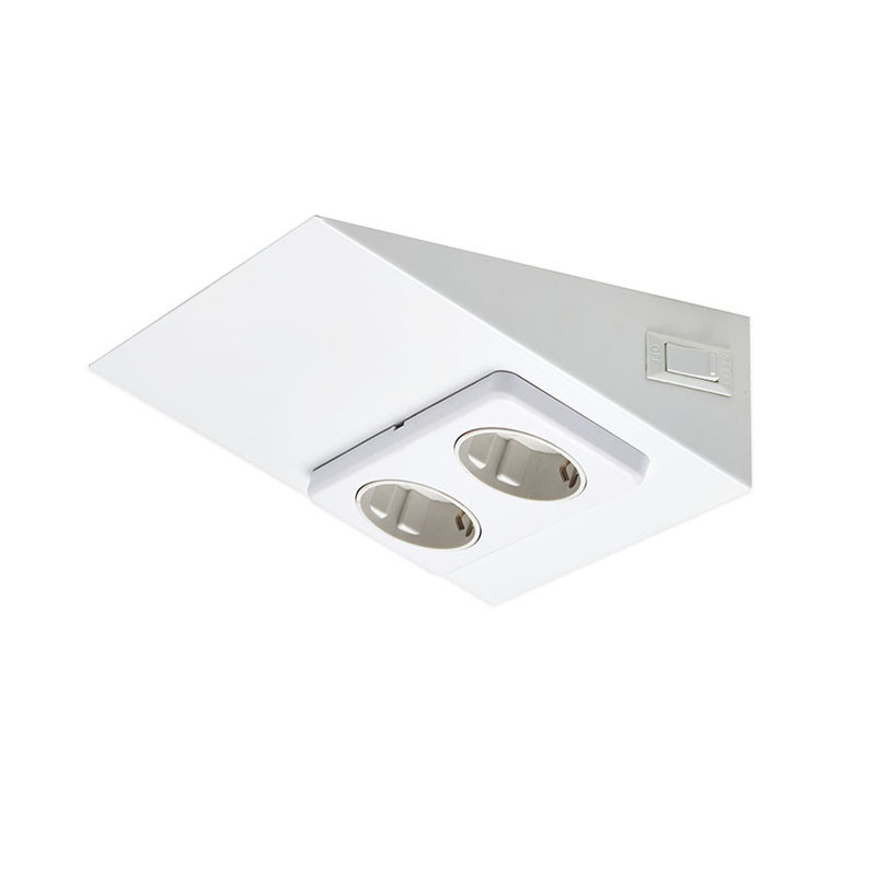 SOCKET OUTLET+SWITCH LUNA-2 S2/16A/IP20 1X WHITE