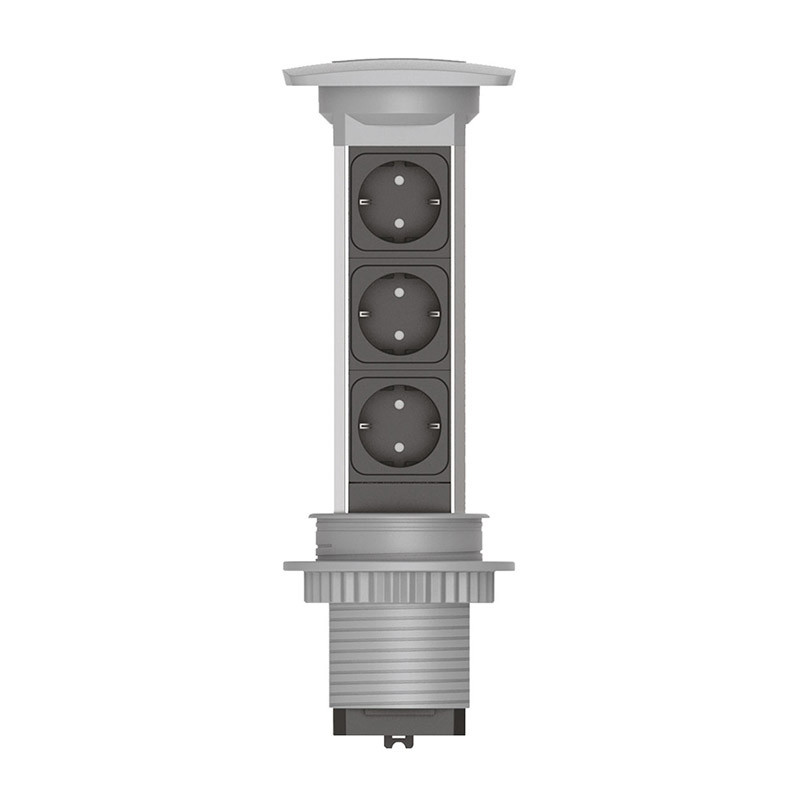 limente Vägguttag tower-3 s3/16a/ip20 0x alumini