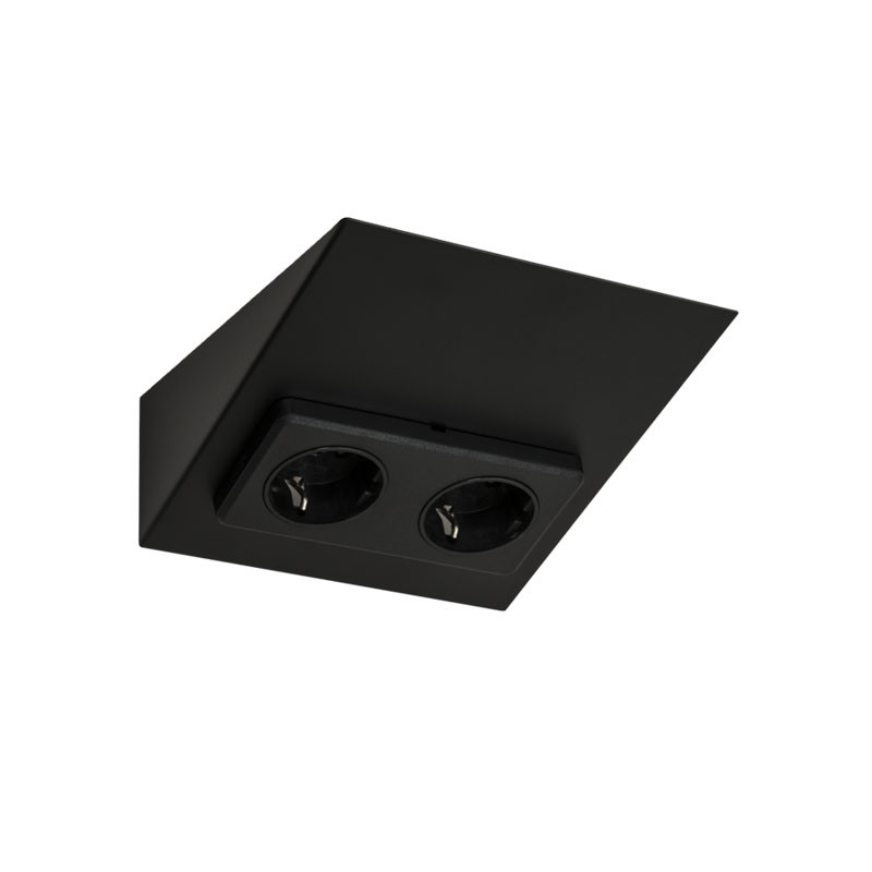 limente Vägguttag mini-2 s2/16a/ip20 0x svart