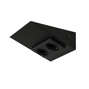limente Socket outlet+switch luna-2 s2/16a/ip20 0x black