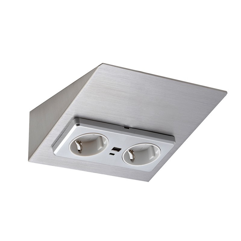 limente Socket outlet w usb mini-2c usb s2/16a steel