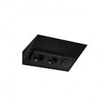 SOCKET OUTLET+SWITCH LUXA-31 S2/16A/IP20 0X BLACK