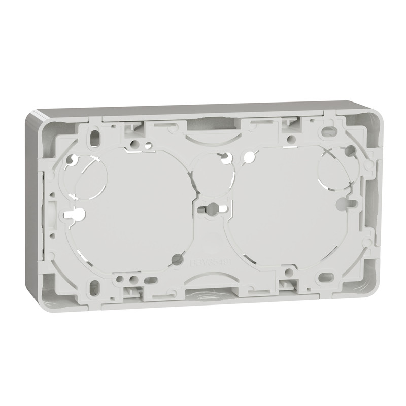 schneider electric Pintakehys exxact 2-pinta matala valkoinen