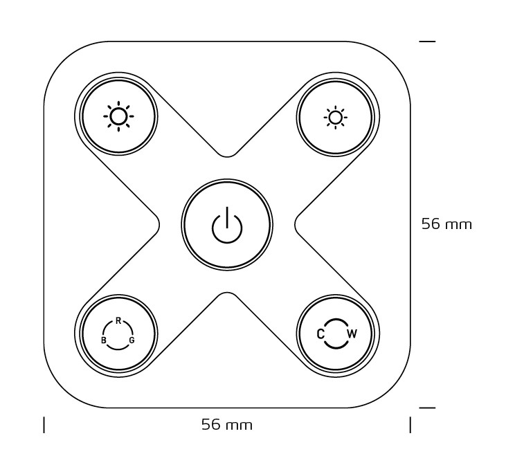 nordtronic Valonsäädin wirel.s.zigbee w/o mw/r ip20 0,1-100