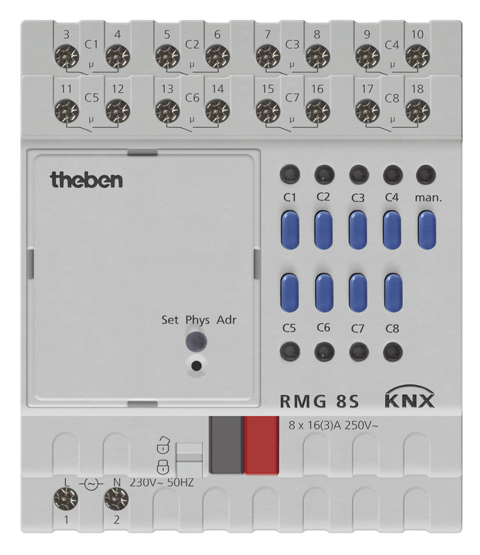KOPPLINGSAKTOR RMG 8 S KNX