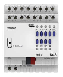 theben Switching actuator rm 8 s knx
