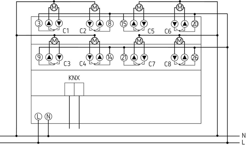 theben Jalusiaktor jm 8 t knx