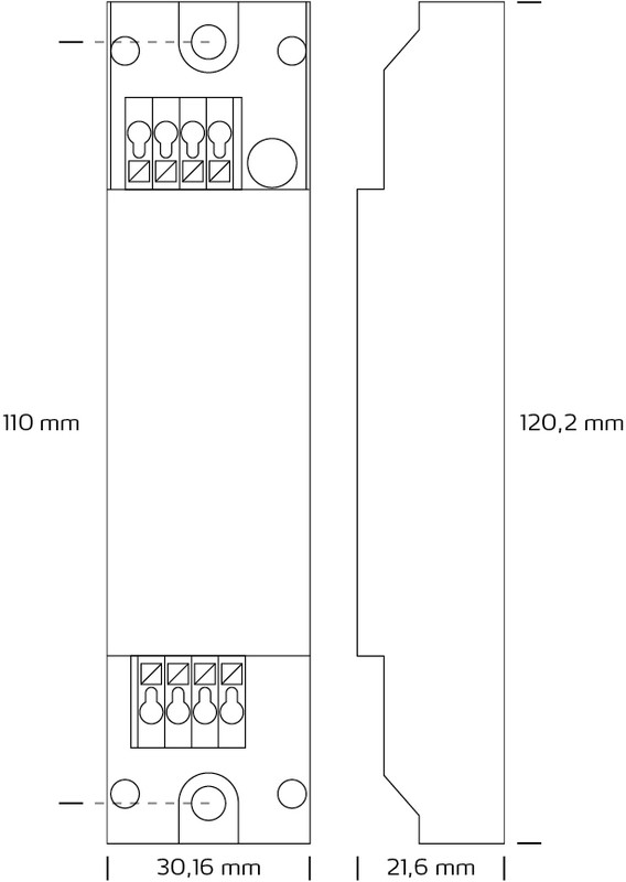 nordtronic Dimmer dali 10-300w 230vac via dali