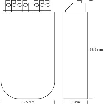 nordtronic Ohjausyksikkö dali 230 vac rm 16 via dali