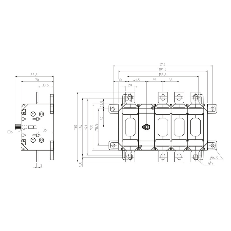katko Kuormankytkin vääntö katko ku 4250w 4x250a 400v 132kw