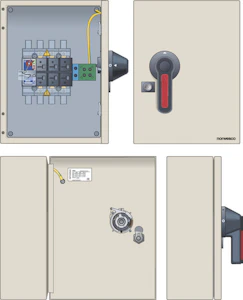 norwesco Safety switch eswm4 4125h 4x125a 55kw ip65