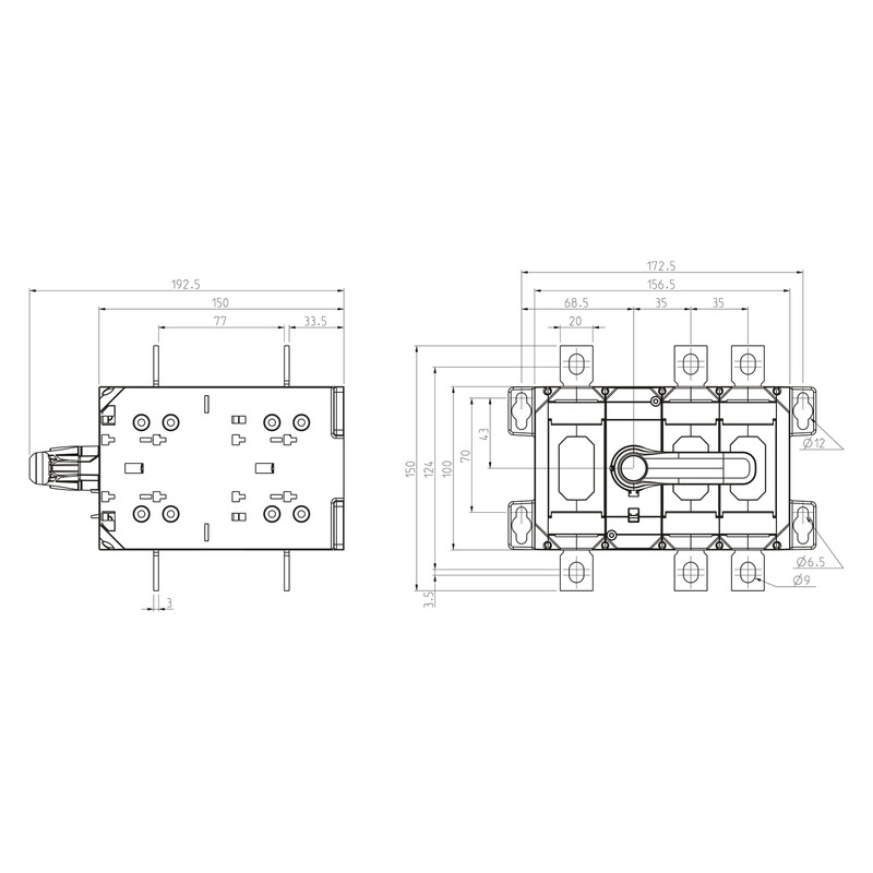 katko Vaihtokytkin katko ku 3250wcosv 3x250a 400v 132kw