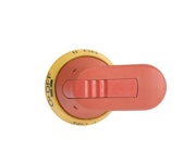 HANDLE I-O, ON-OFF RED-YEL SHAFT D6mm