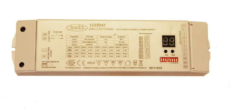 ELECTRONIC BALLAST CC DRIVER DALI 75W 4CH
