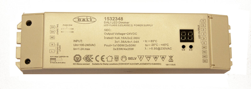 ELECTRONIC BALLAST CV DRIVER DALI 100W