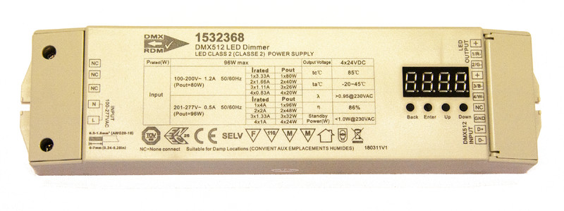 ELECTRONIC BALLAST CV DRIVER DMX 100W