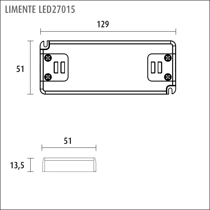 limente Electronic ballast led27015 driver 24v 0-15w