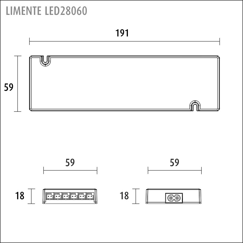 limente Transformator led28060 muuntaja 24v 0-60w