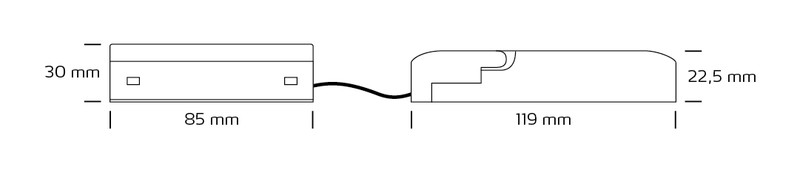 nordtronic Ohjauskomponentti dali dali push 12 w 220-240vac