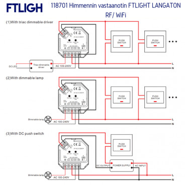 ftlight Control component triac/push dim rf/, 230v