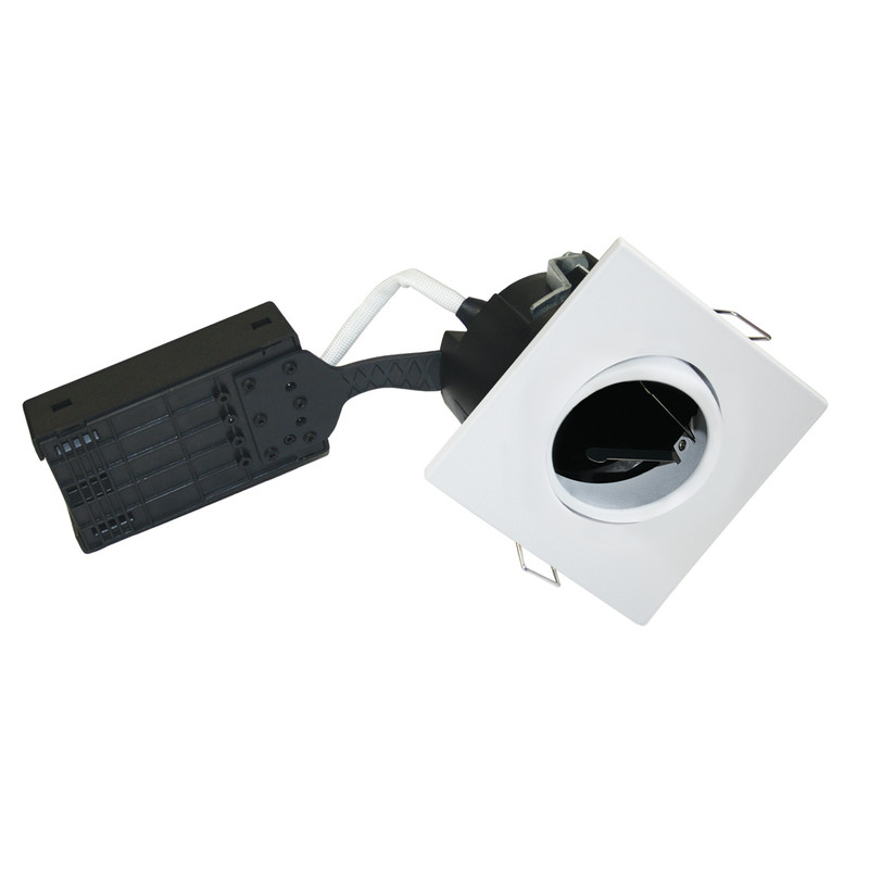 nordtronic Downlight uni install dimmer ip44 gu10 max. 7,5w dim mwh sq
