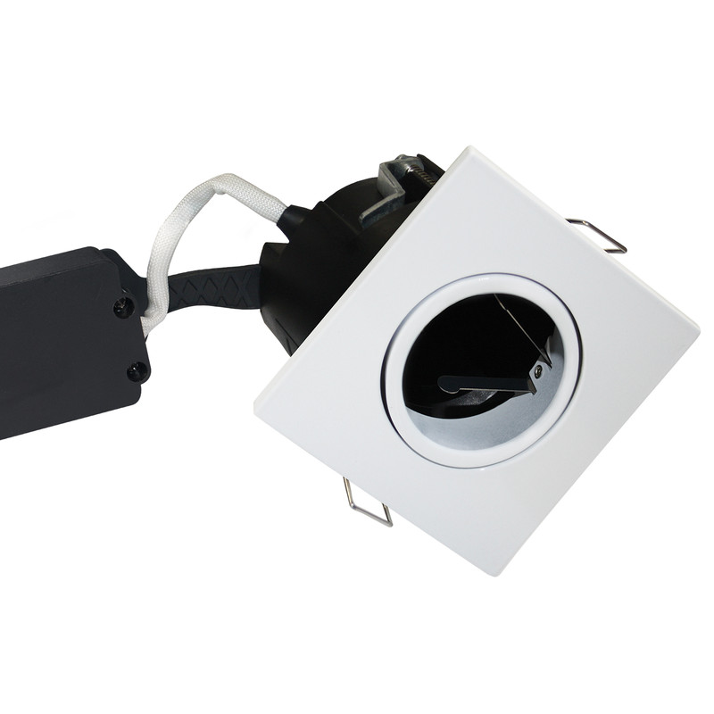 nordtronic Downlight uni install dimmer ip44 gu10 max. 7,5w dim wh sq