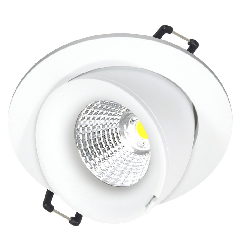 nordtronic Downlight velia ip44 10,9w 850lm 1,8-3k 38d wh
