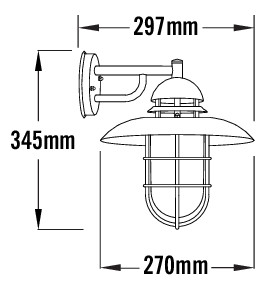 konstsmide Seinävalaisin ulko sorrento 7319-000 ip44 e27 rst