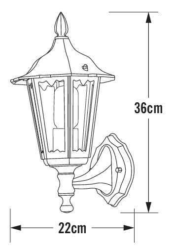 konstsmide Wall luminaire firenze 7232-250 ip43 e27 wh
